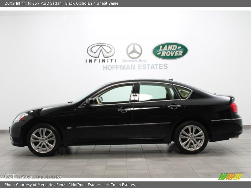 Black Obsidian / Wheat Beige 2009 Infiniti M 35x AWD Sedan