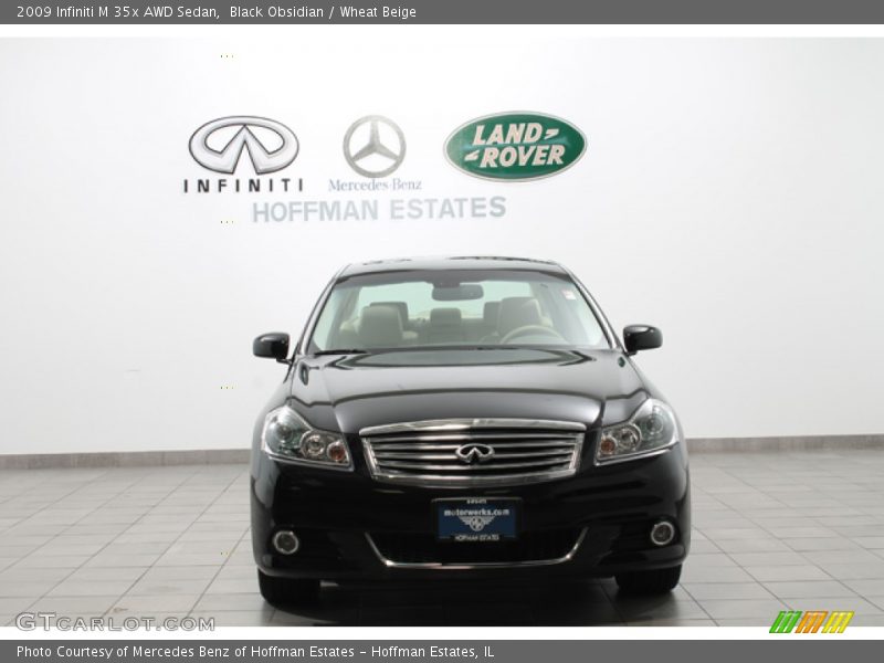 Black Obsidian / Wheat Beige 2009 Infiniti M 35x AWD Sedan