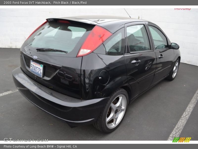 Pitch Black / Black/Red 2003 Ford Focus SVT Hatchback