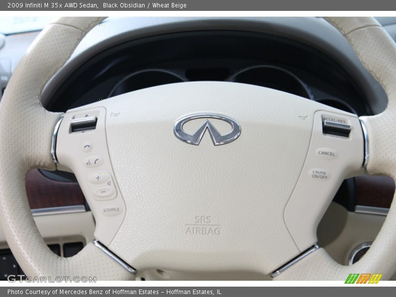 Black Obsidian / Wheat Beige 2009 Infiniti M 35x AWD Sedan