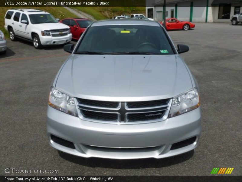 Bright Silver Metallic / Black 2011 Dodge Avenger Express