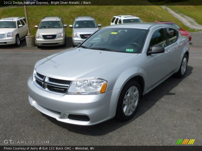 Bright Silver Metallic / Black 2011 Dodge Avenger Express