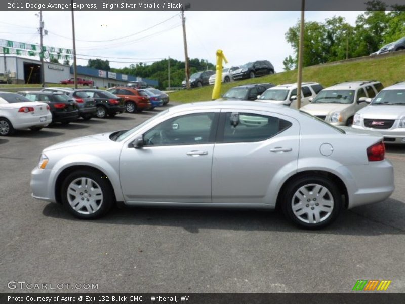 Bright Silver Metallic / Black 2011 Dodge Avenger Express