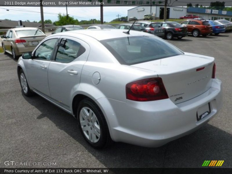 Bright Silver Metallic / Black 2011 Dodge Avenger Express