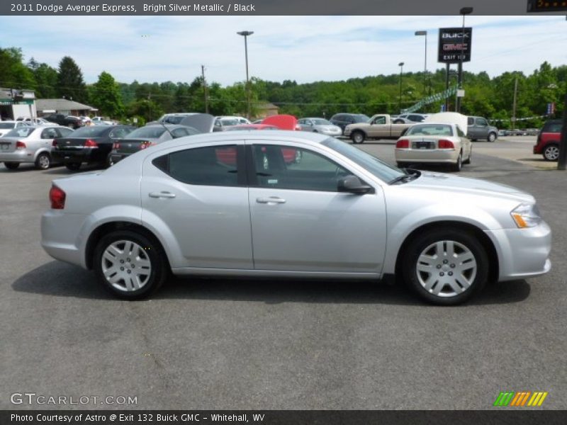 Bright Silver Metallic / Black 2011 Dodge Avenger Express