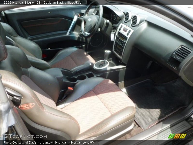 Obsidian Black / Black/Red 2006 Hyundai Tiburon GT