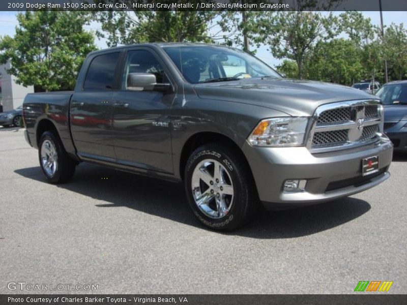 Mineral Gray Metallic / Dark Slate/Medium Graystone 2009 Dodge Ram 1500 Sport Crew Cab