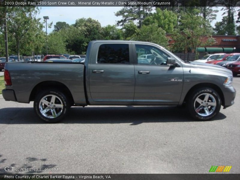 Mineral Gray Metallic / Dark Slate/Medium Graystone 2009 Dodge Ram 1500 Sport Crew Cab