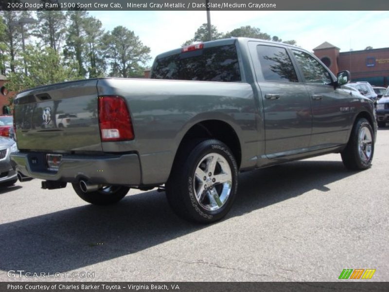 Mineral Gray Metallic / Dark Slate/Medium Graystone 2009 Dodge Ram 1500 Sport Crew Cab