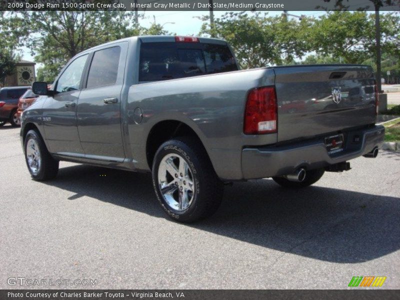 Mineral Gray Metallic / Dark Slate/Medium Graystone 2009 Dodge Ram 1500 Sport Crew Cab
