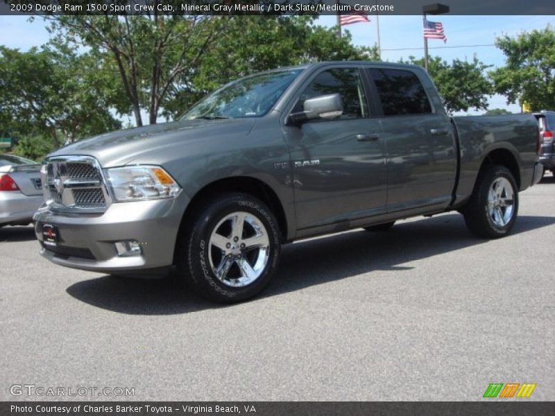 Mineral Gray Metallic / Dark Slate/Medium Graystone 2009 Dodge Ram 1500 Sport Crew Cab
