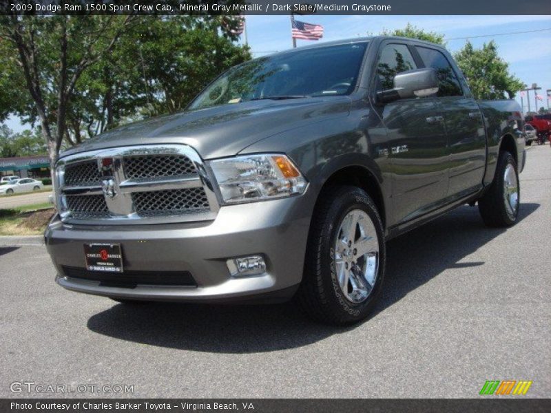 Mineral Gray Metallic / Dark Slate/Medium Graystone 2009 Dodge Ram 1500 Sport Crew Cab
