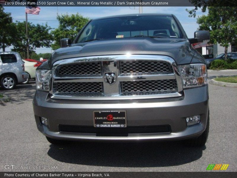 Mineral Gray Metallic / Dark Slate/Medium Graystone 2009 Dodge Ram 1500 Sport Crew Cab