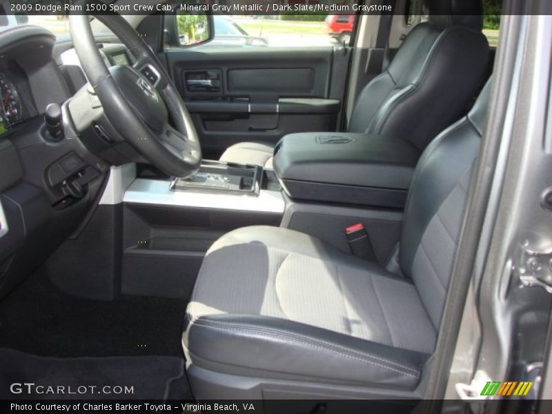 Mineral Gray Metallic / Dark Slate/Medium Graystone 2009 Dodge Ram 1500 Sport Crew Cab