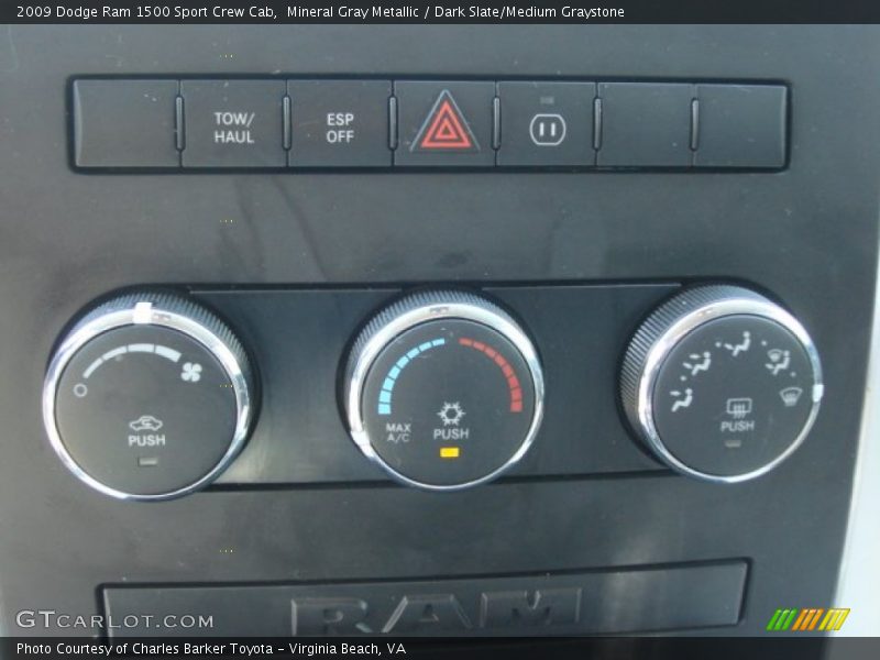 Mineral Gray Metallic / Dark Slate/Medium Graystone 2009 Dodge Ram 1500 Sport Crew Cab