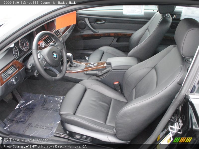  2009 3 Series 335i Coupe Black Interior