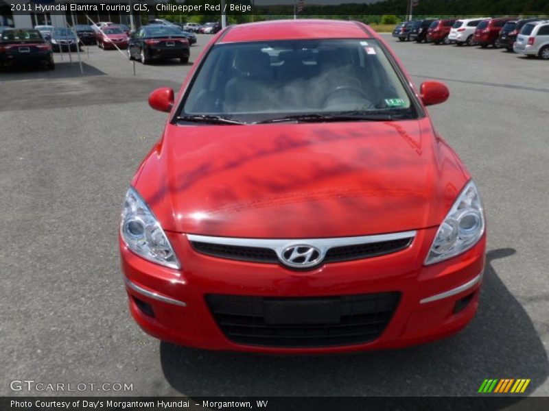 Chilipepper Red / Beige 2011 Hyundai Elantra Touring GLS