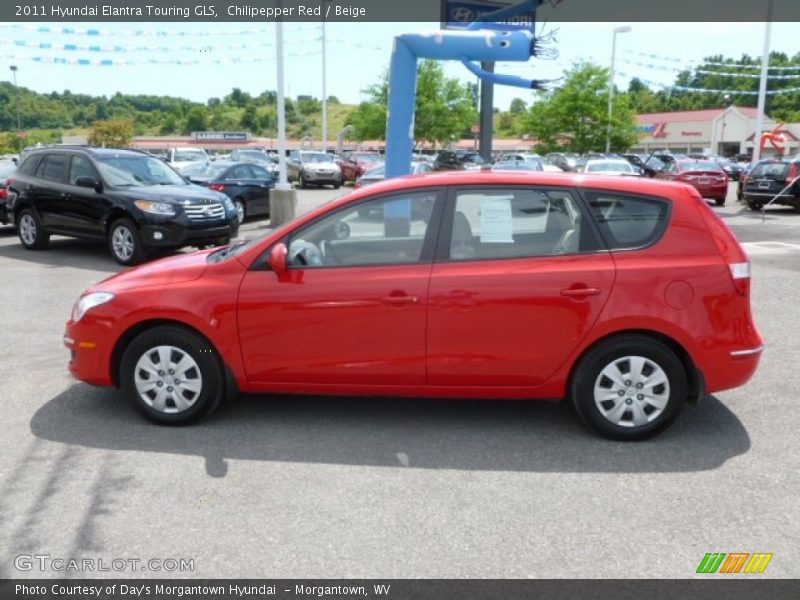 Chilipepper Red / Beige 2011 Hyundai Elantra Touring GLS