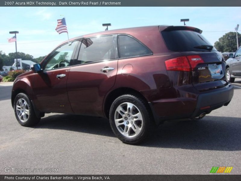 Dark Cherry Red Pearl / Parchment 2007 Acura MDX Technology