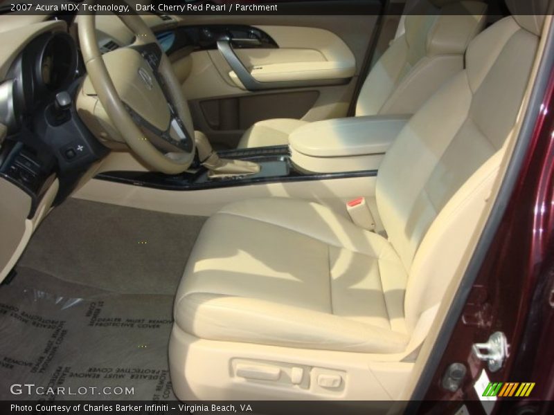 Dark Cherry Red Pearl / Parchment 2007 Acura MDX Technology
