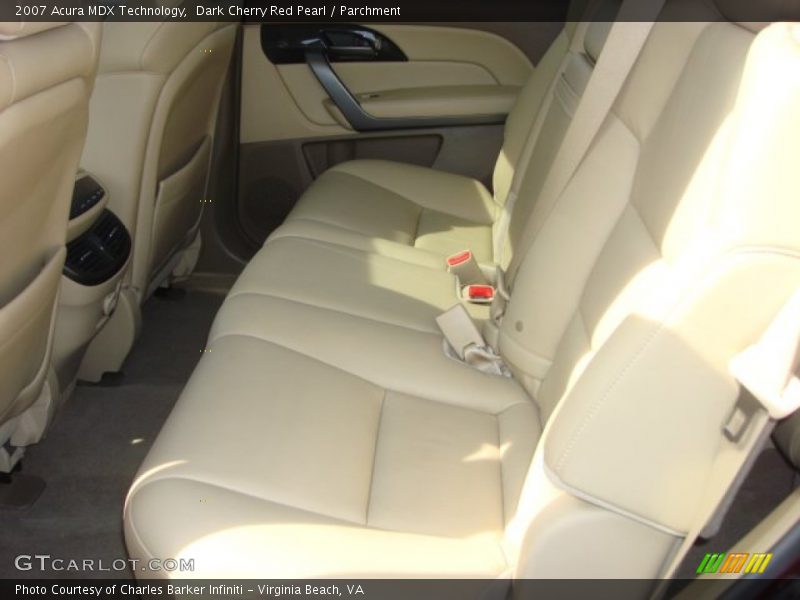 Dark Cherry Red Pearl / Parchment 2007 Acura MDX Technology