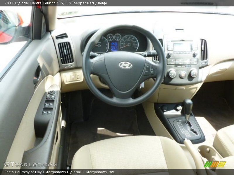 Chilipepper Red / Beige 2011 Hyundai Elantra Touring GLS