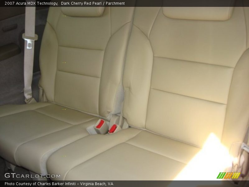 Dark Cherry Red Pearl / Parchment 2007 Acura MDX Technology