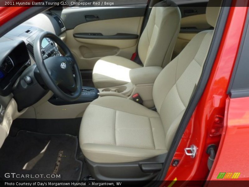 Chilipepper Red / Beige 2011 Hyundai Elantra Touring GLS