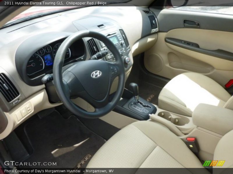 Chilipepper Red / Beige 2011 Hyundai Elantra Touring GLS