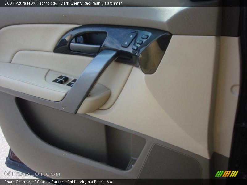 Dark Cherry Red Pearl / Parchment 2007 Acura MDX Technology