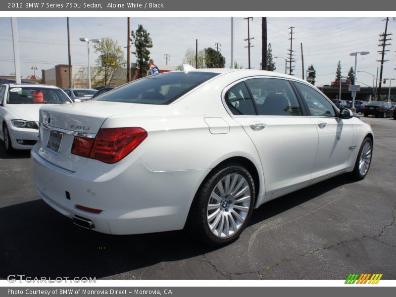 Alpine White / Black 2012 BMW 7 Series 750Li Sedan