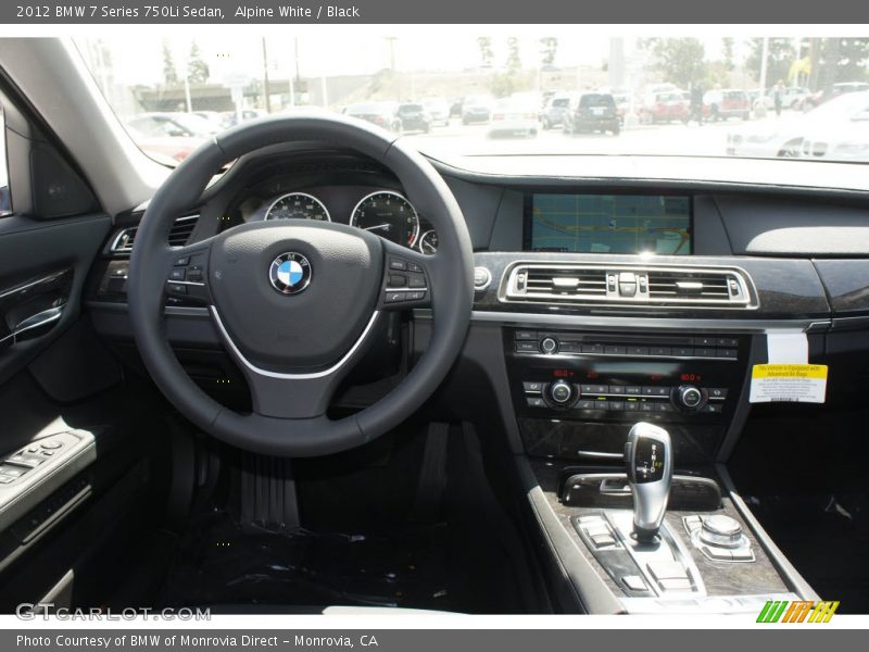 Alpine White / Black 2012 BMW 7 Series 750Li Sedan