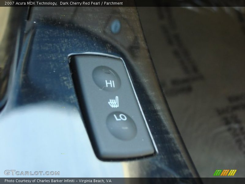 Dark Cherry Red Pearl / Parchment 2007 Acura MDX Technology