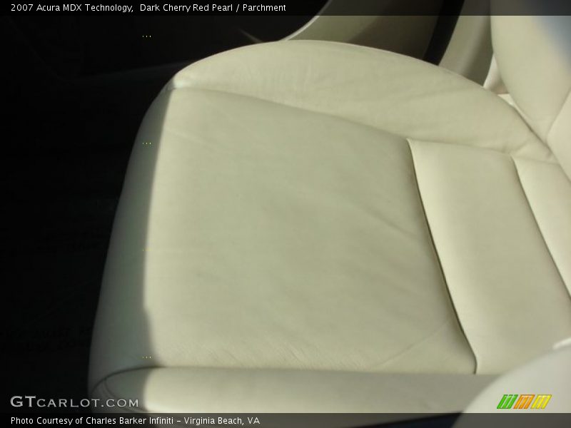 Dark Cherry Red Pearl / Parchment 2007 Acura MDX Technology