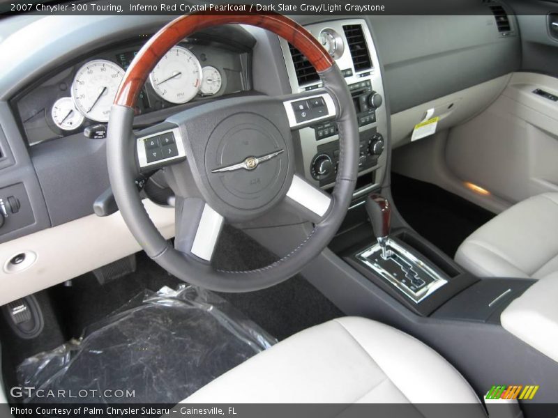 Inferno Red Crystal Pearlcoat / Dark Slate Gray/Light Graystone 2007 Chrysler 300 Touring