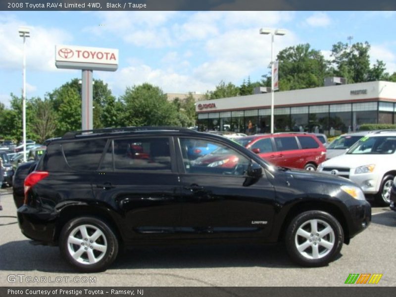 Black / Taupe 2008 Toyota RAV4 Limited 4WD
