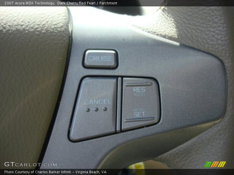 Dark Cherry Red Pearl / Parchment 2007 Acura MDX Technology