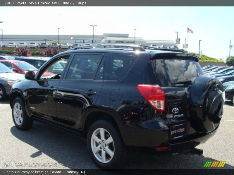 Black / Taupe 2008 Toyota RAV4 Limited 4WD