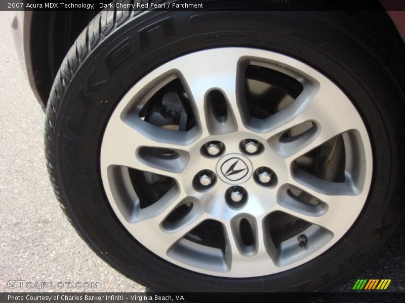 Dark Cherry Red Pearl / Parchment 2007 Acura MDX Technology