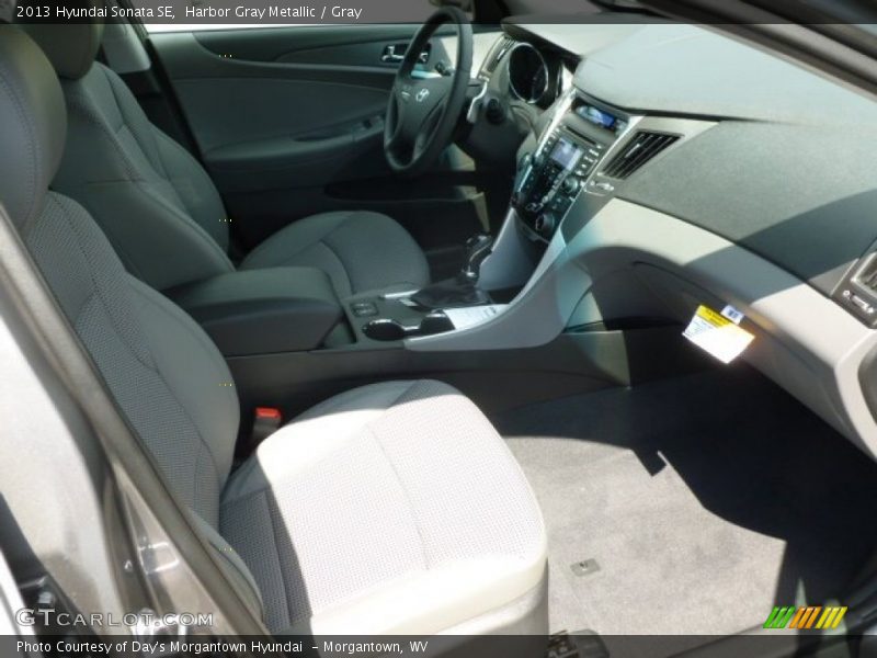 Harbor Gray Metallic / Gray 2013 Hyundai Sonata SE