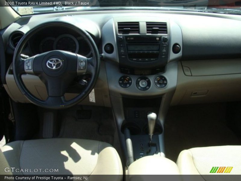 Black / Taupe 2008 Toyota RAV4 Limited 4WD