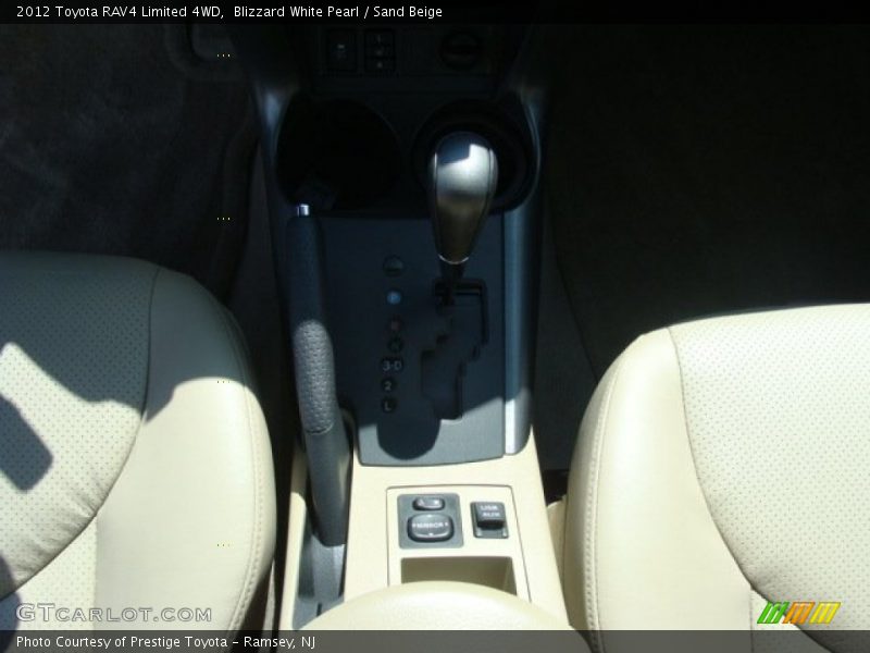 Blizzard White Pearl / Sand Beige 2012 Toyota RAV4 Limited 4WD