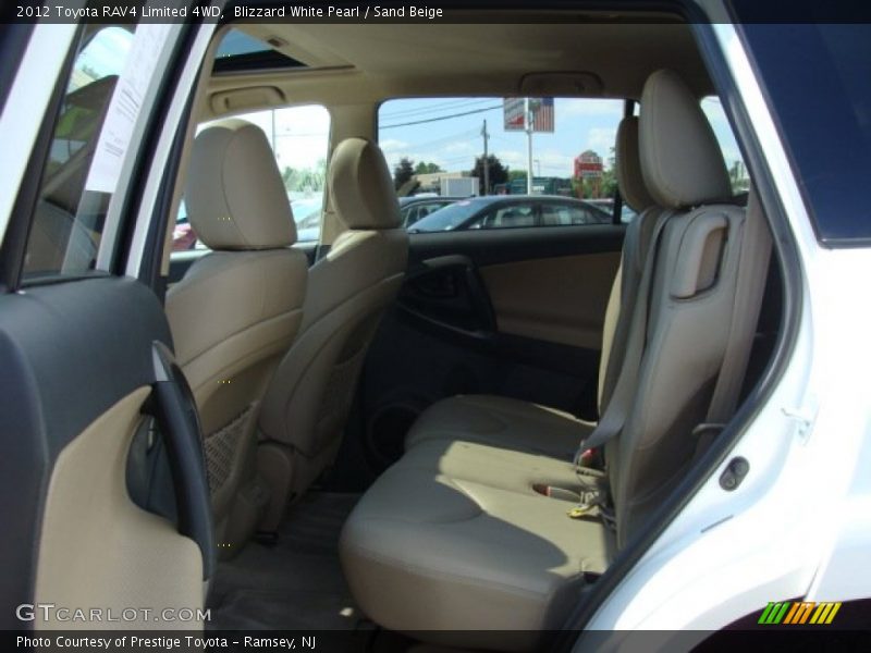 Blizzard White Pearl / Sand Beige 2012 Toyota RAV4 Limited 4WD