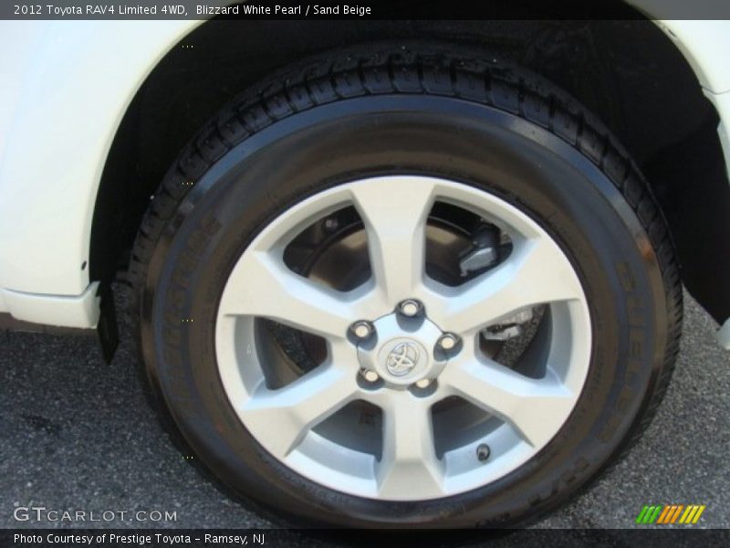 Blizzard White Pearl / Sand Beige 2012 Toyota RAV4 Limited 4WD