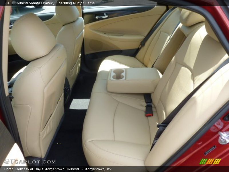 Sparkling Ruby / Camel 2013 Hyundai Sonata Limited