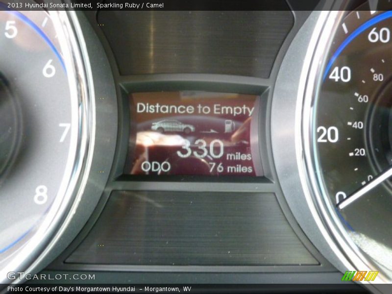 Sparkling Ruby / Camel 2013 Hyundai Sonata Limited