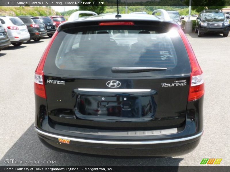 Black Noir Pearl / Black 2012 Hyundai Elantra GLS Touring