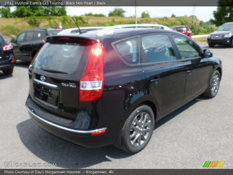 Black Noir Pearl / Black 2012 Hyundai Elantra GLS Touring