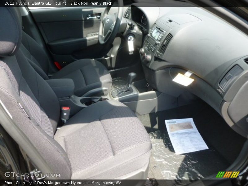 Black Noir Pearl / Black 2012 Hyundai Elantra GLS Touring