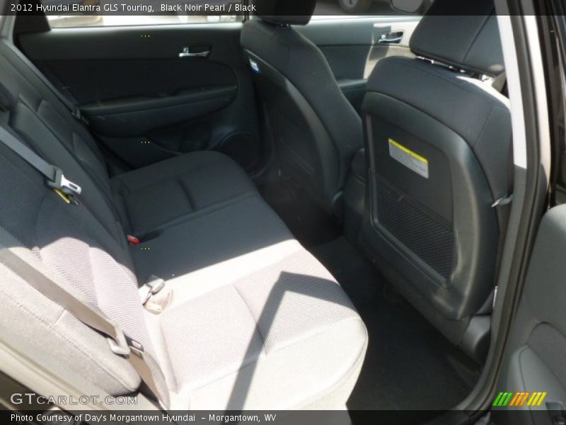 Black Noir Pearl / Black 2012 Hyundai Elantra GLS Touring